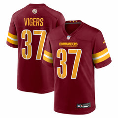 Car'lin Vigers Washington Commanders Team Game Jersey - Burgundy Jerseys