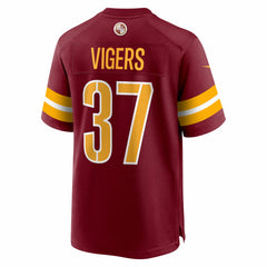 Car'lin Vigers Washington Commanders Team Game Jersey - Burgundy Jerseys
