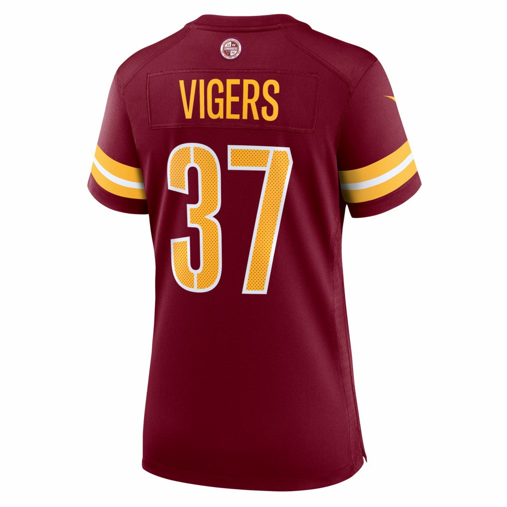 Car'lin Vigers Washington Commanders Women's Team Game Jersey - Burgundy Jerseys