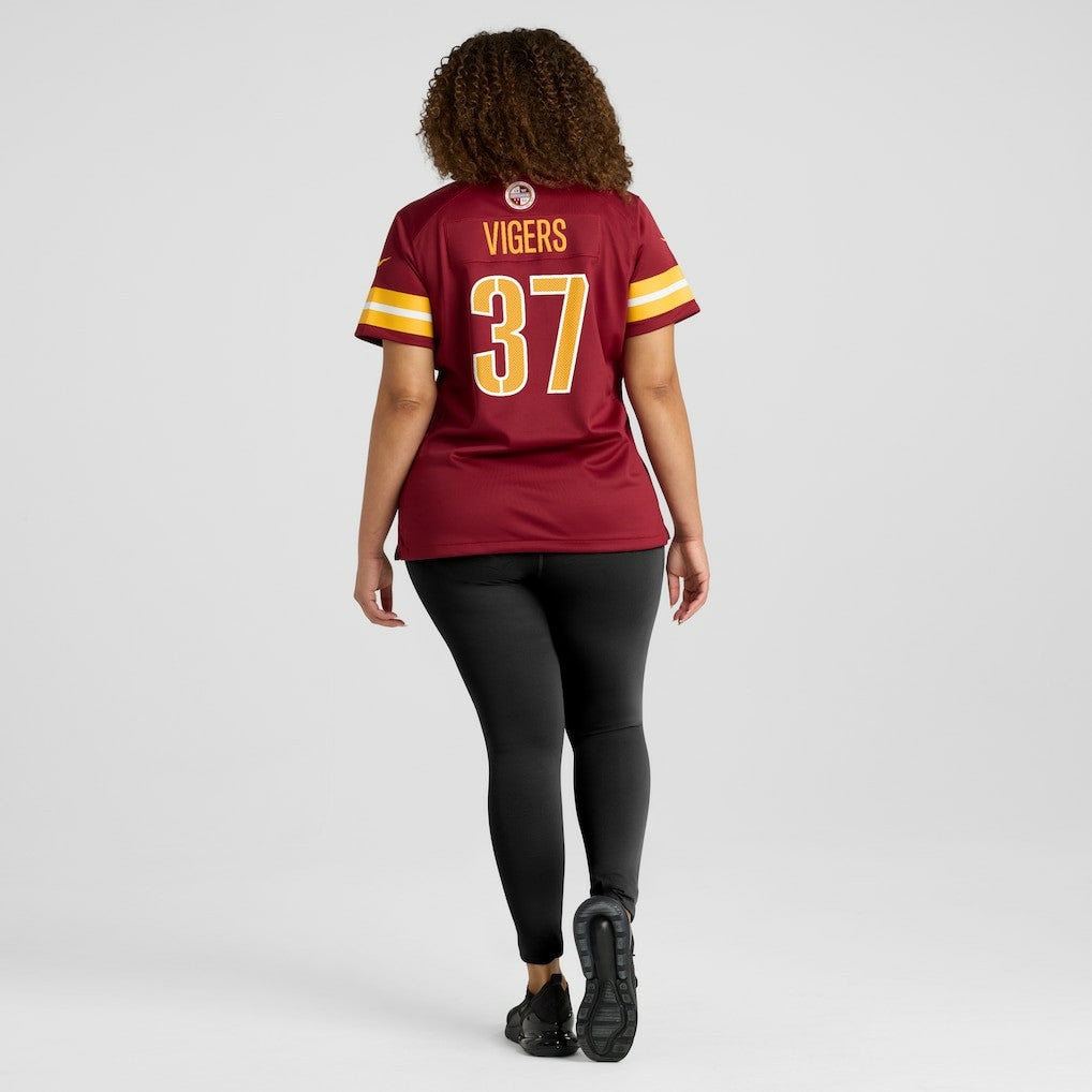 Car'lin Vigers Washington Commanders Women's Team Game Jersey - Burgundy Jerseys