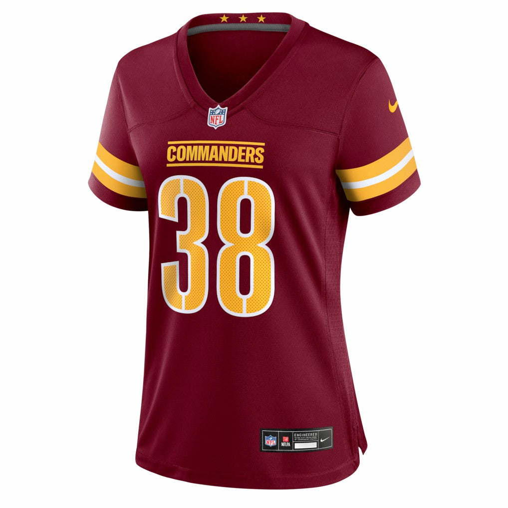 Chase Edmonds Washington Commanders Women's Team Game Jersey - Burgundy Jerseys