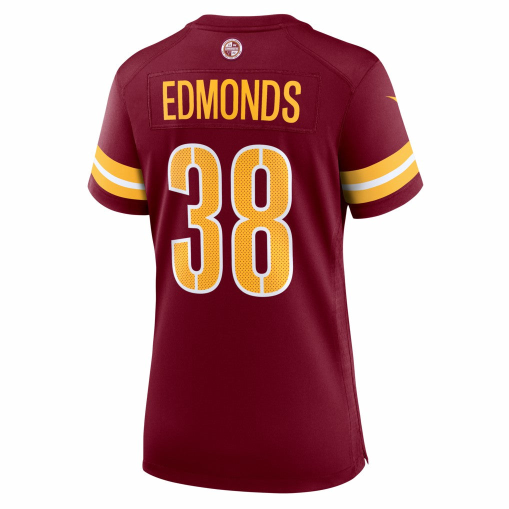 Chase Edmonds Washington Commanders Women's Team Game Jersey - Burgundy Jerseys