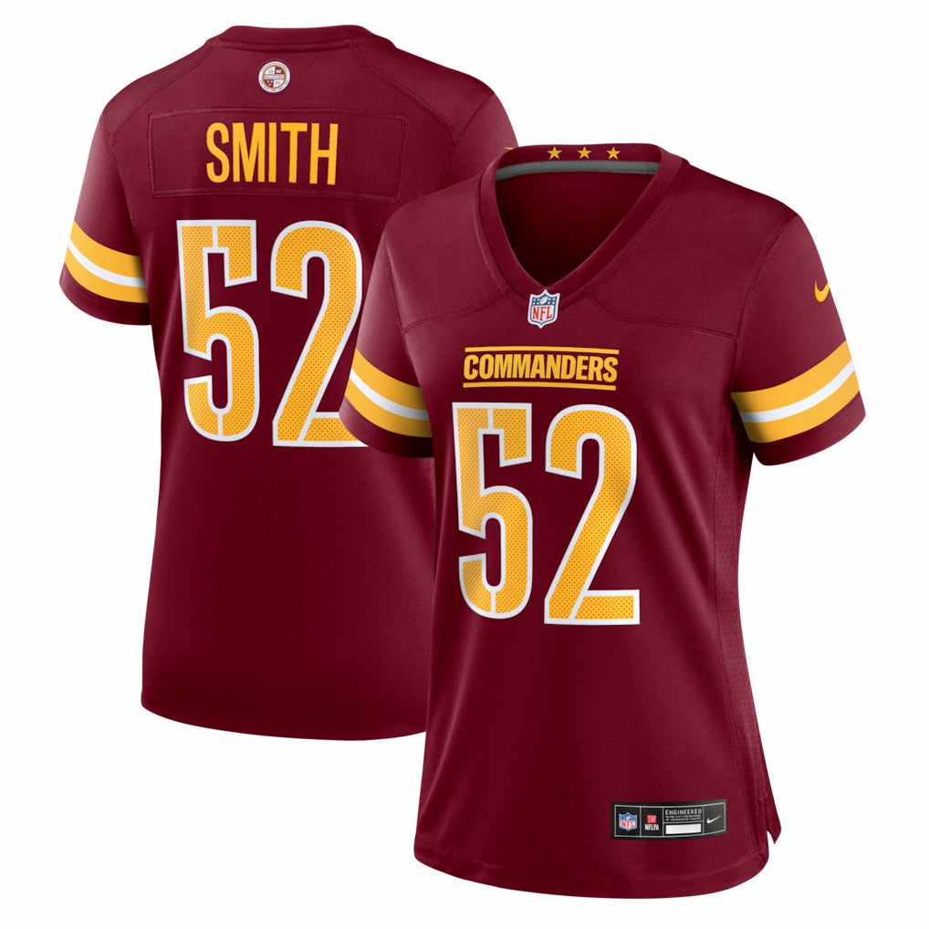 Preston Smith Washington Commanders Women's Team Game Jersey - Burgundy Jerseys