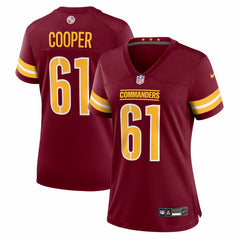 Tyler Cooper Washington Commanders Women's Team Game Jersey - Burgundy Jerseys