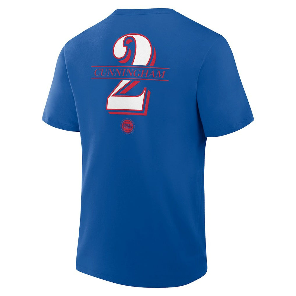 Cade Cunningham Detroit Pistons In The Paint Name & Number T-Shirt Blue - Fanatics