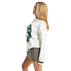 Boston Celtics Terez Unisex Oversized Sweater Cream outlet