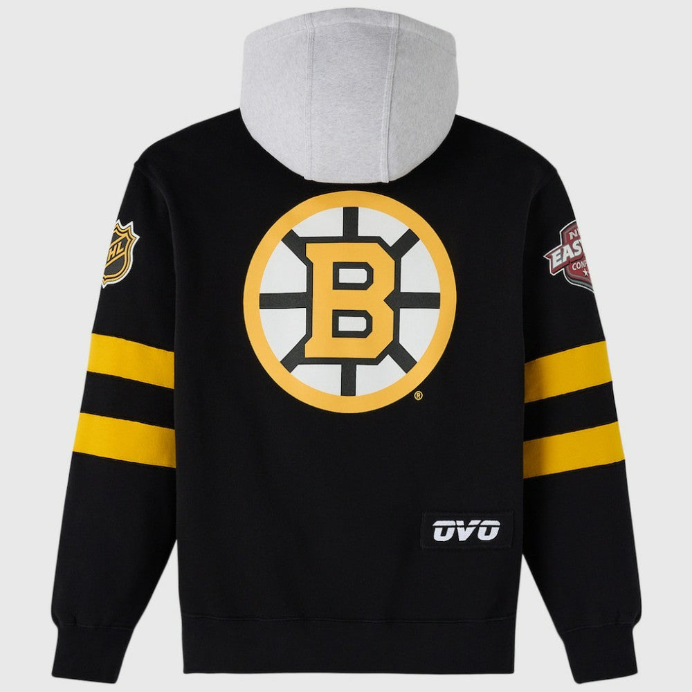 Boston Bruins OVO x NHL Fleece Hoodie - Black | US 203514865