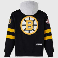 Boston Bruins OVO x NHL Fleece Hoodie - Black | US 203514865