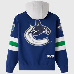 Vancouver Canucks OVO x NHL Fleece Hoodie - Blue | US 203514867