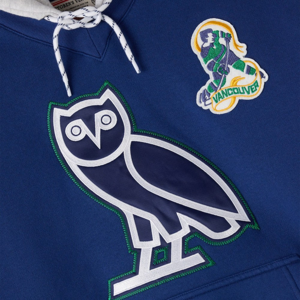 Vancouver Canucks OVO x NHL Fleece Hoodie - Blue | US 203514867