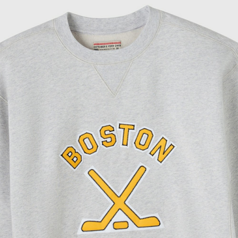 Boston Bruins OVO x NHL Fleece Sweatshirt - Heather Gray | US 203514877