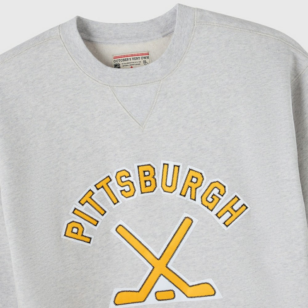 Pittsburgh Penguins OVO x NHL Fleece Sweatshirt - Heather Gray | US 203514878