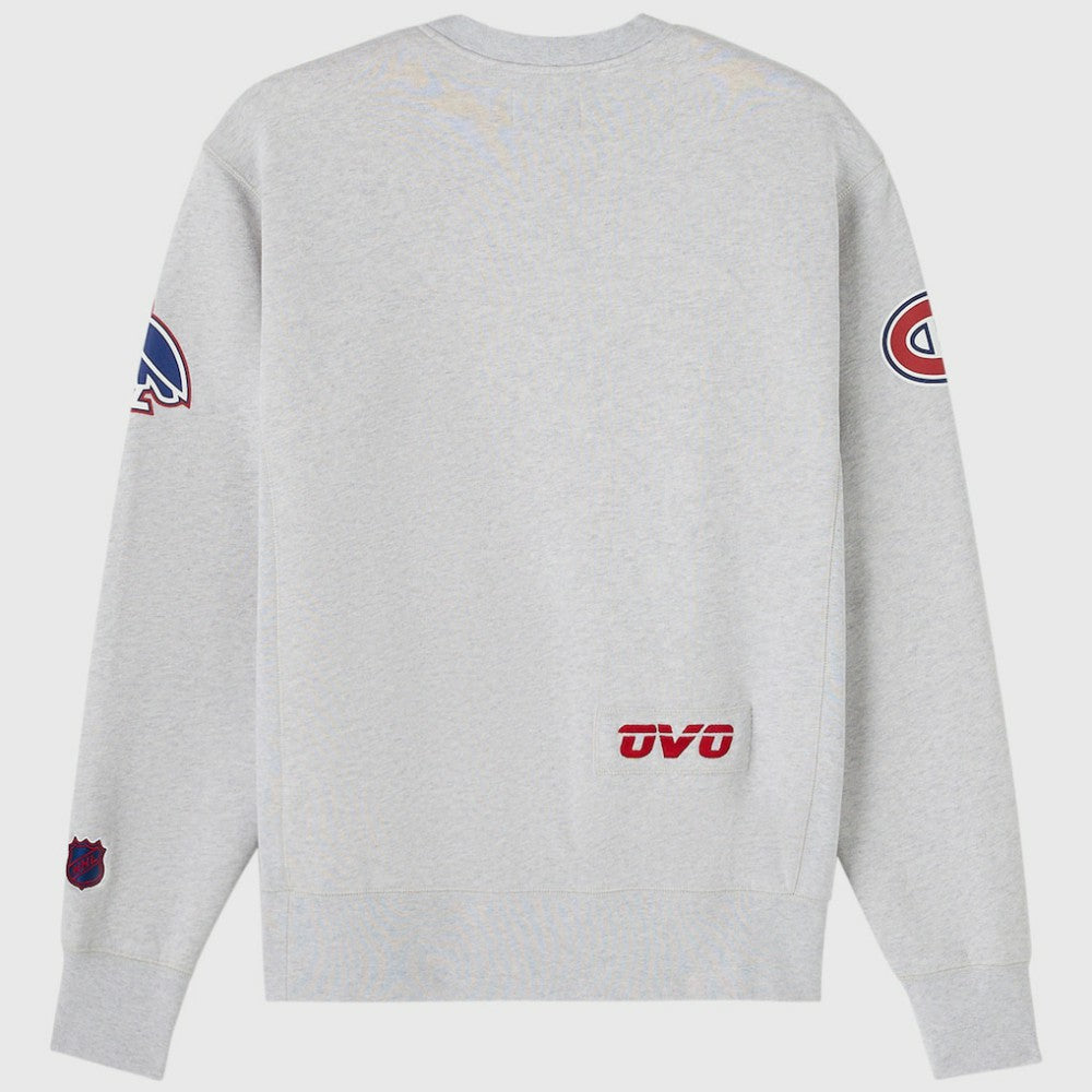 Montreal Canadiens OVO x NHL Fleece Sweatshirt - Heather Gray | US 203514879