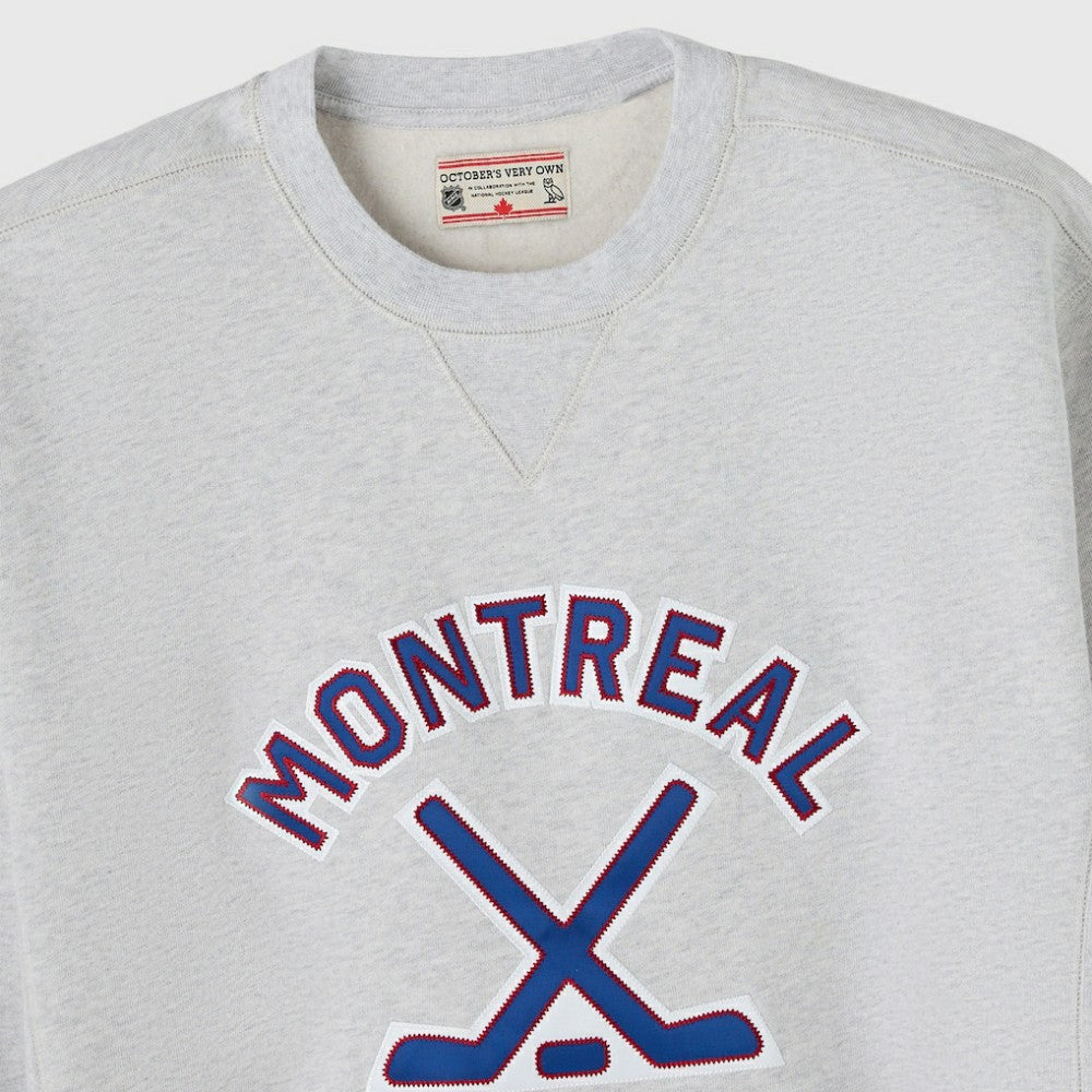 Montreal Canadiens OVO x NHL Fleece Sweatshirt - Heather Gray | US 203514879