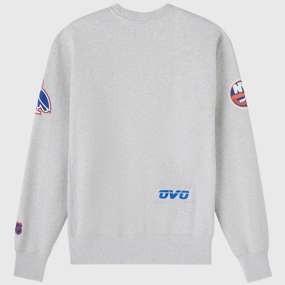 New York Islanders OVO x NHL Fleece Sweatshirt - Heather Gray | US 203514880