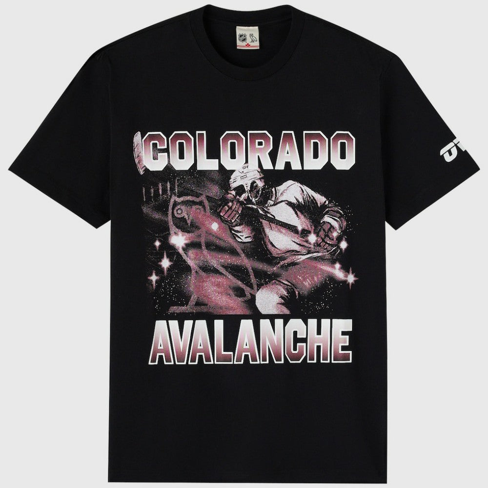 Colorado Avalanche OVO x NHL Graphic T-Shirt - Black | US 203514901