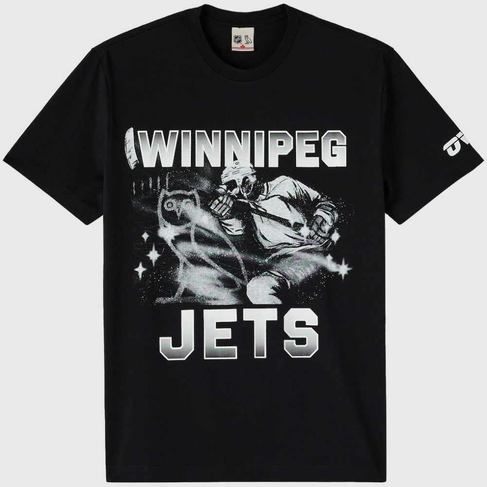 Winnipeg Jets OVO x NHL Graphic T-Shirt - Black | US 203514902