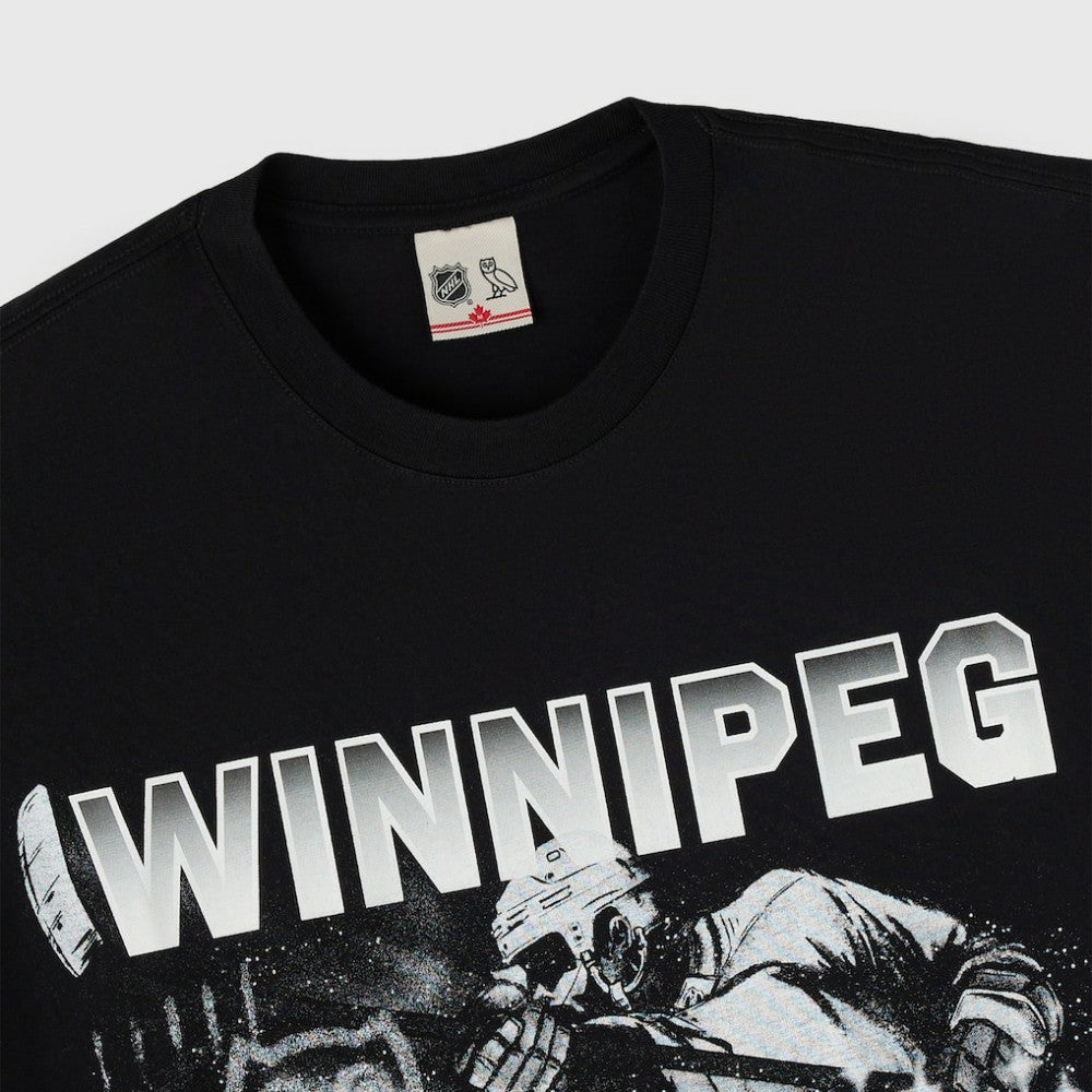 Winnipeg Jets OVO x NHL Graphic T-Shirt - Black | US 203514902