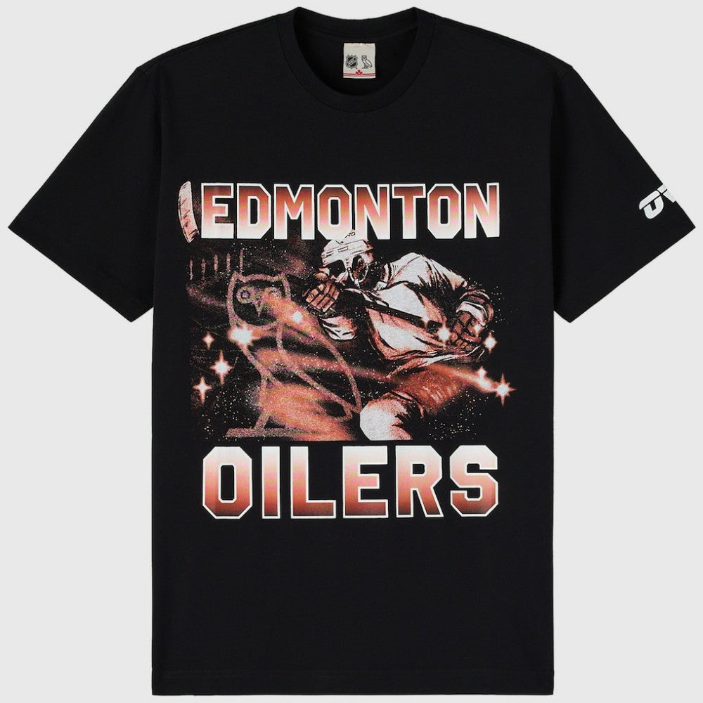 Edmonton Oilers OVO x NHL Graphic T-Shirt - Black | US 203514905