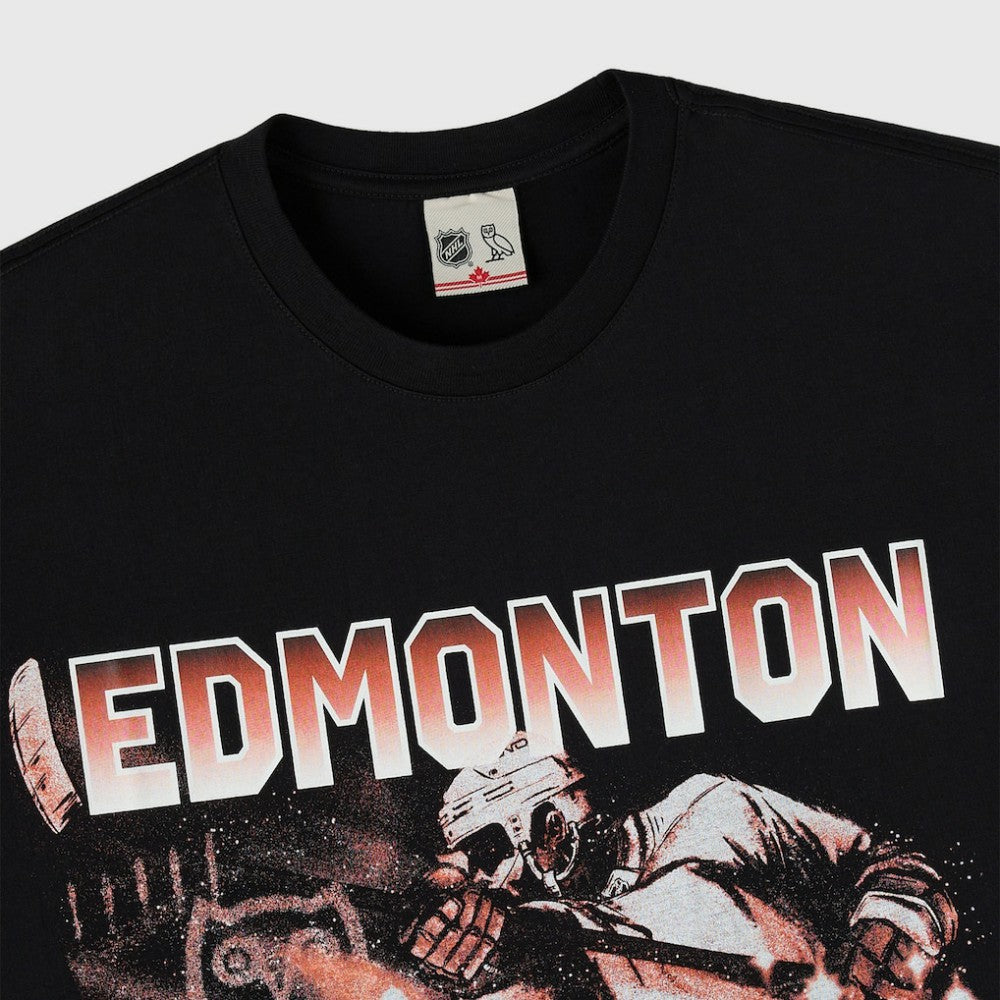 Edmonton Oilers OVO x NHL Graphic T-Shirt - Black | US 203514905