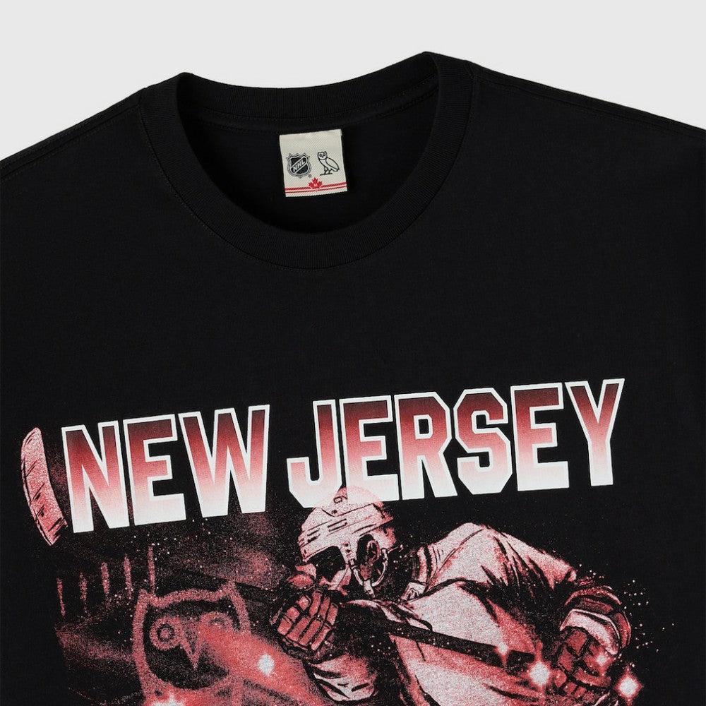 New Jersey Devils OVO x NHL Graphic T-Shirt - Black | US 203514908