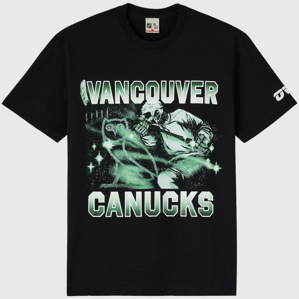 Vancouver Canucks OVO x NHL Graphic T-Shirt - Black | US 203514916