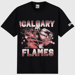 Calgary Flames OVO x NHL Graphic T-Shirt - Black | US 203514920