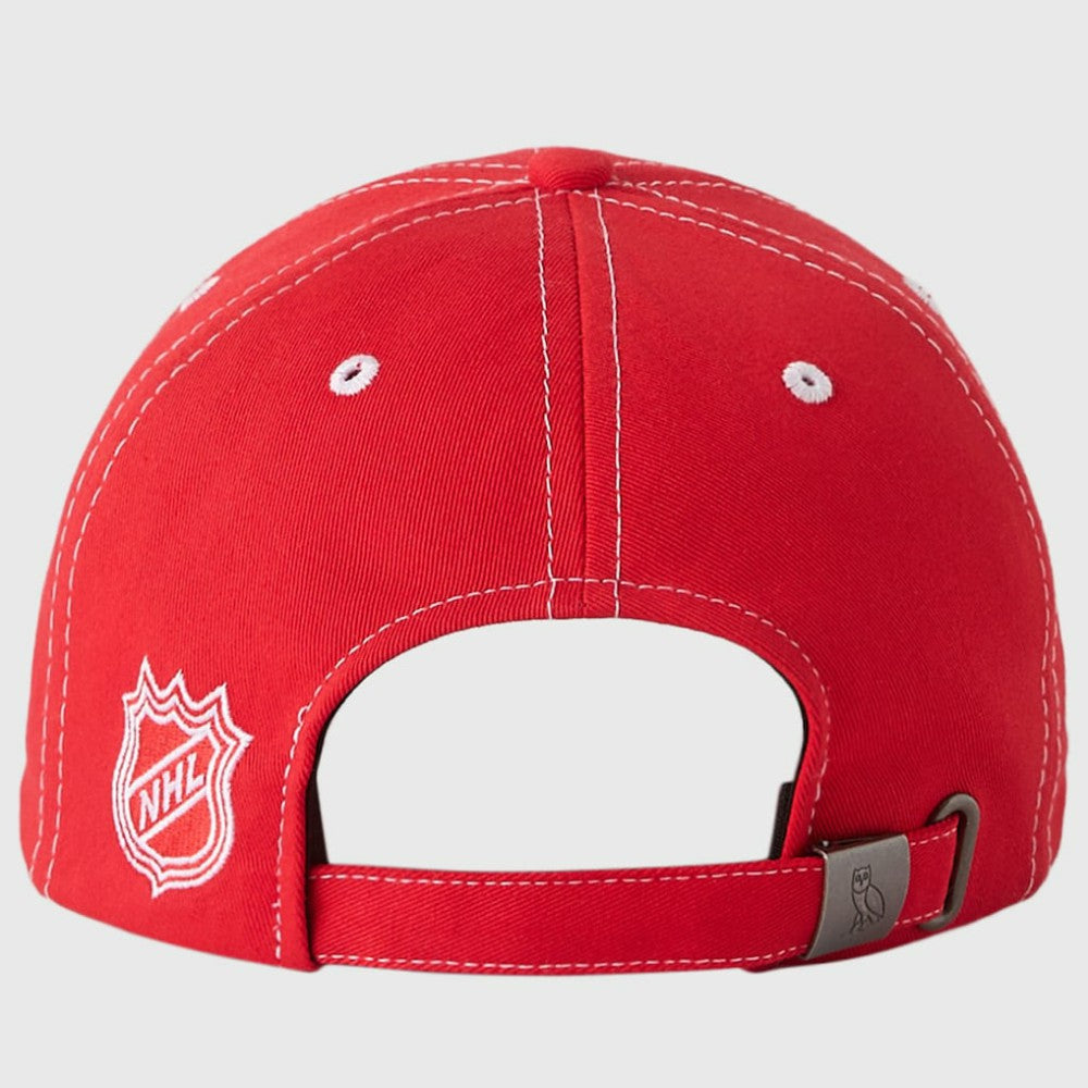 Detroit Red Wings OVO x NHL Adjustable Sport Hat - Red | US 203514923