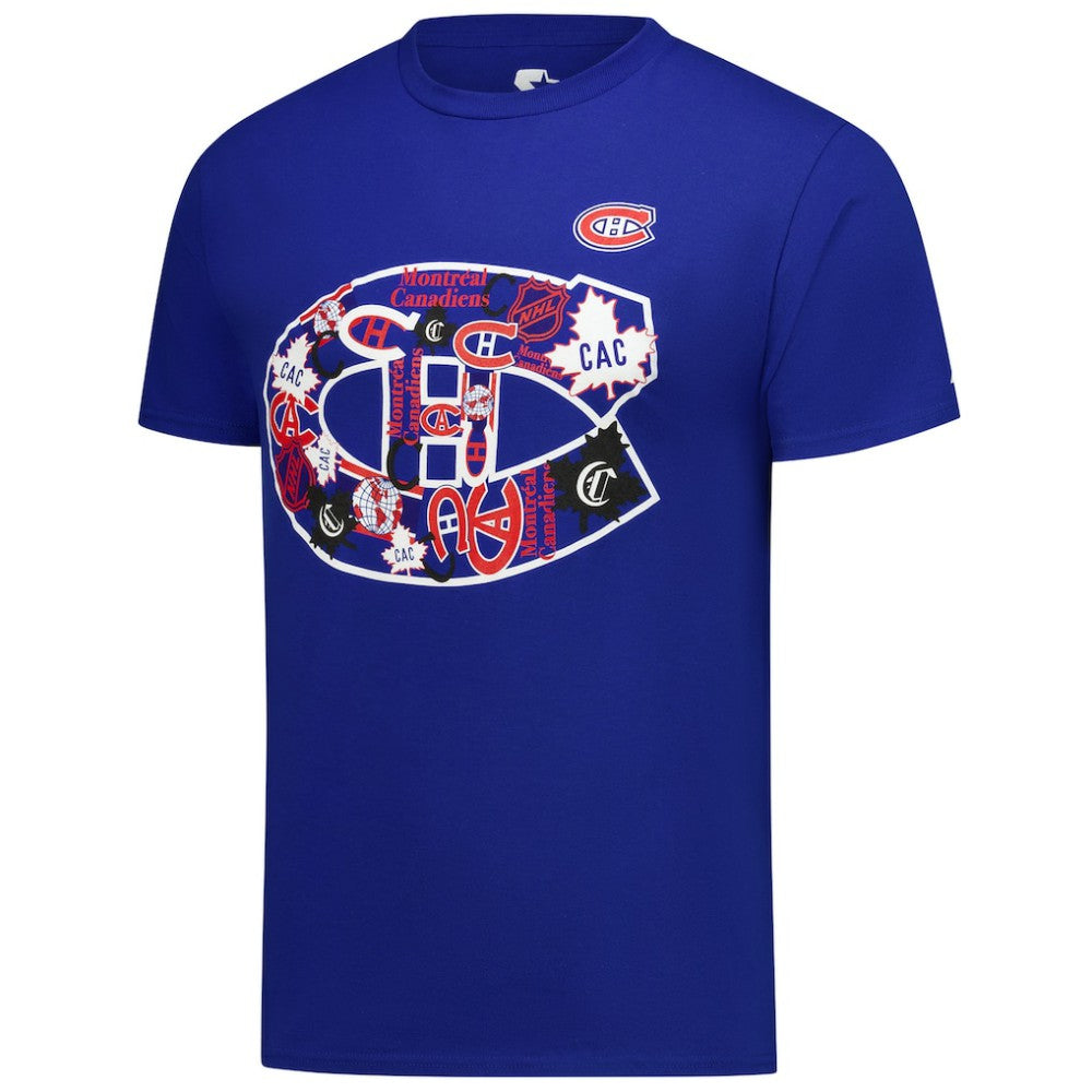 Montreal Canadiens Starter Logo Collage T-Shirt - Blue | US 203517177