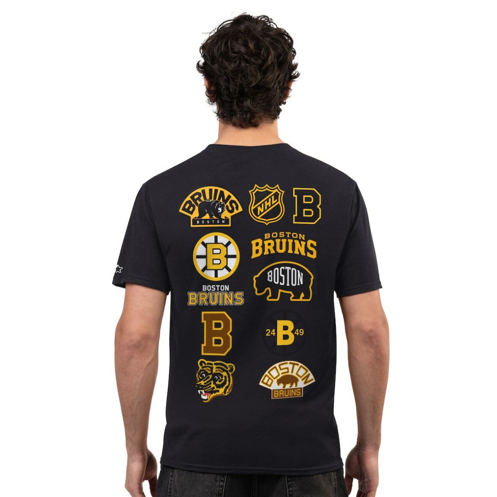 Boston Bruins Starter Logo Collage T-Shirt - Black | US 203517178