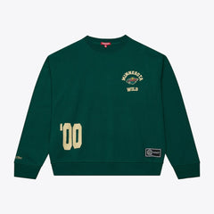 Minnesota Wild Mitchell & Ness Women's Crewneck Sweatshirt - Green | US 203517452