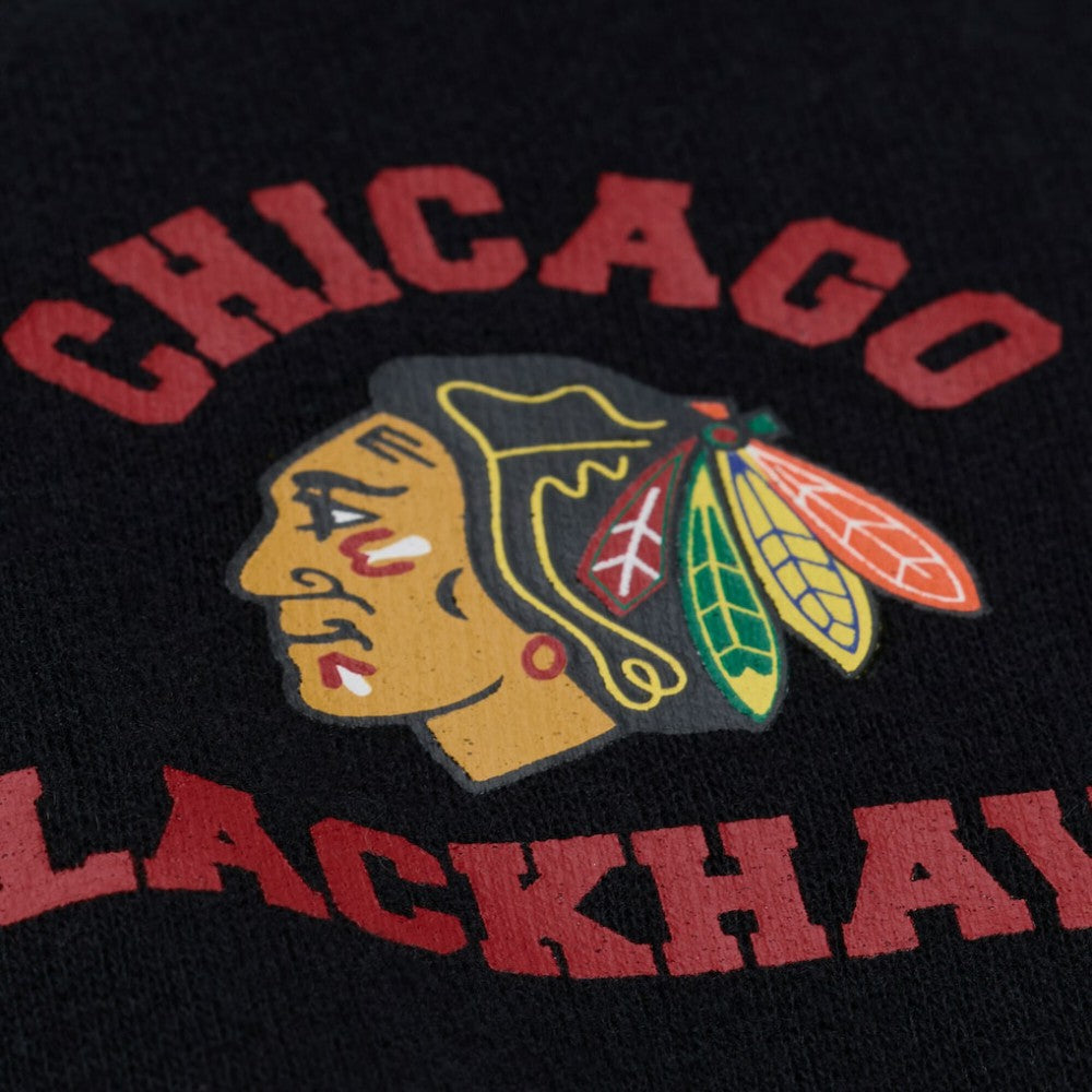 Chicago Blackhawks Mitchell & Ness Women's Crewneck Sweatshirt - Black | US 203517455