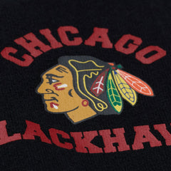 Chicago Blackhawks Mitchell & Ness Women's Crewneck Sweatshirt - Black | US 203517455