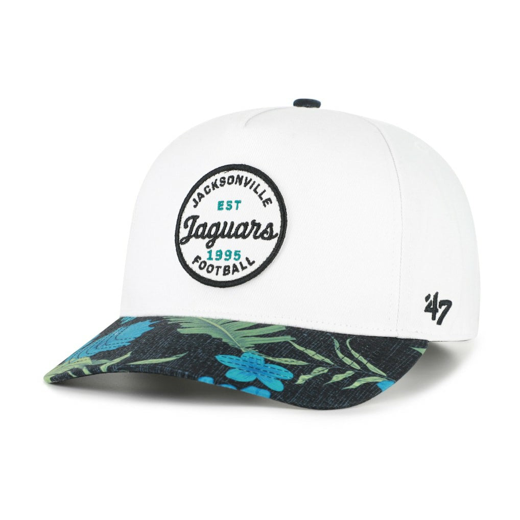 Jacksonville Jaguars '47 Beach Side Hitch Adjustable Hat - White/Black Hats