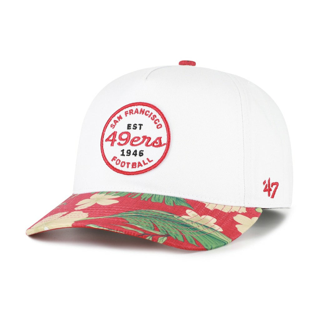 San Francisco 49ers '47 Beach Side Hitch Adjustable Hat - White/Scarlet Hats