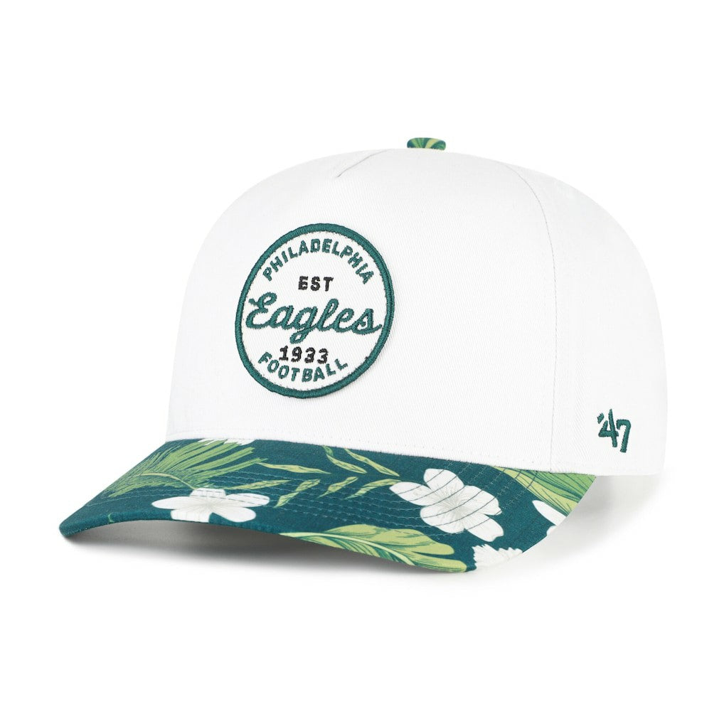 Philadelphia Eagles '47 Beach Side Hitch Adjustable Hat - White/Midnight Green Hats