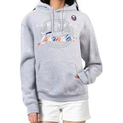 New York Islanders G-III 4Her by Carl Banks Women's Shadow Logo Fleece Hoodie - Gray | US 203519920