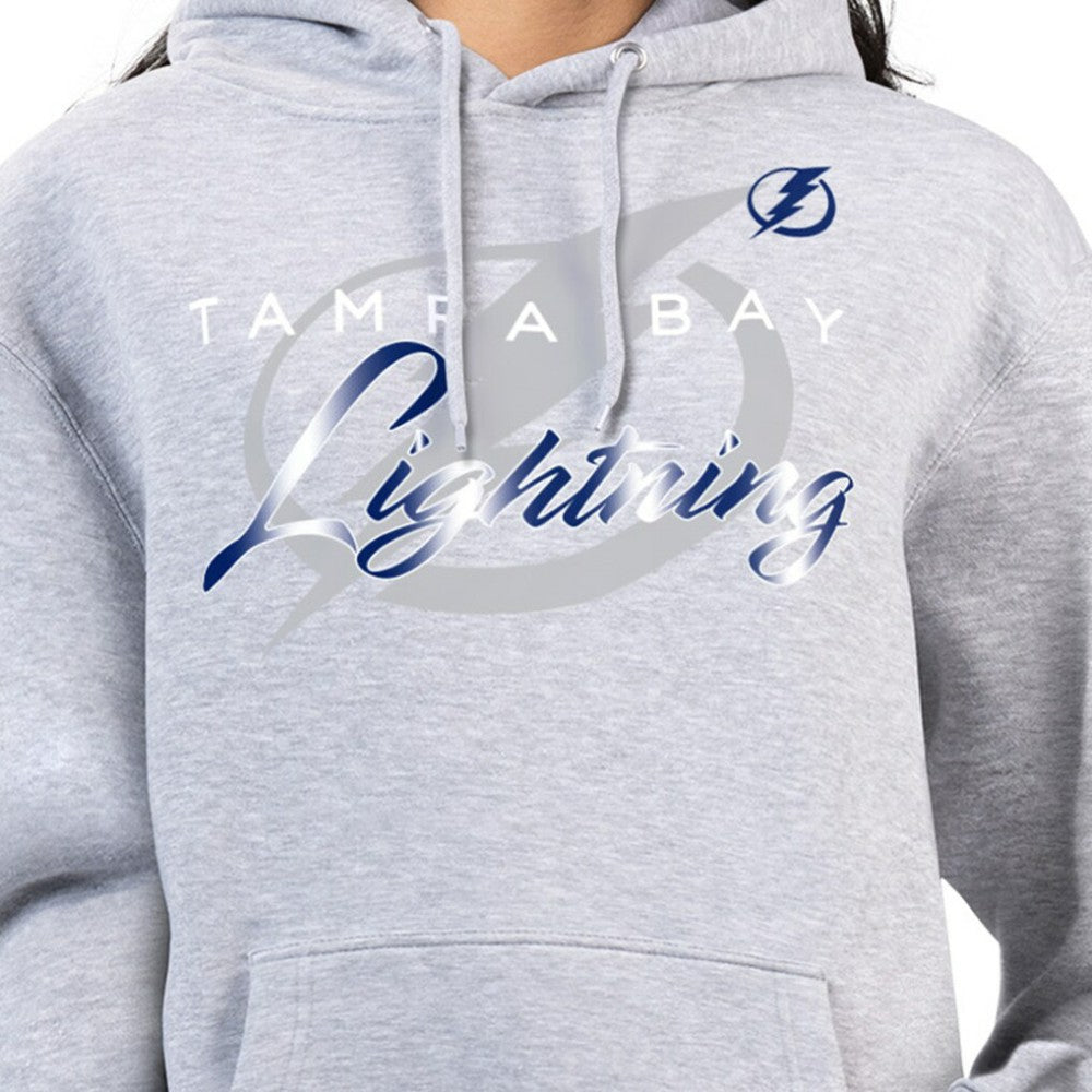 Tampa Bay Lightning G-III 4Her by Carl Banks Women's Shadow Logo Fleece Hoodie - Gray | US 203519922