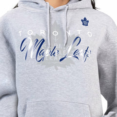 Toronto Maple Leafs G-III 4Her by Carl Banks Women's Shadow Logo Fleece Hoodie - Gray | US 203519923