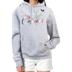 Washington Capitals G-III 4Her by Carl Banks Women's Shadow Logo Fleece Hoodie - Gray | US 203519925