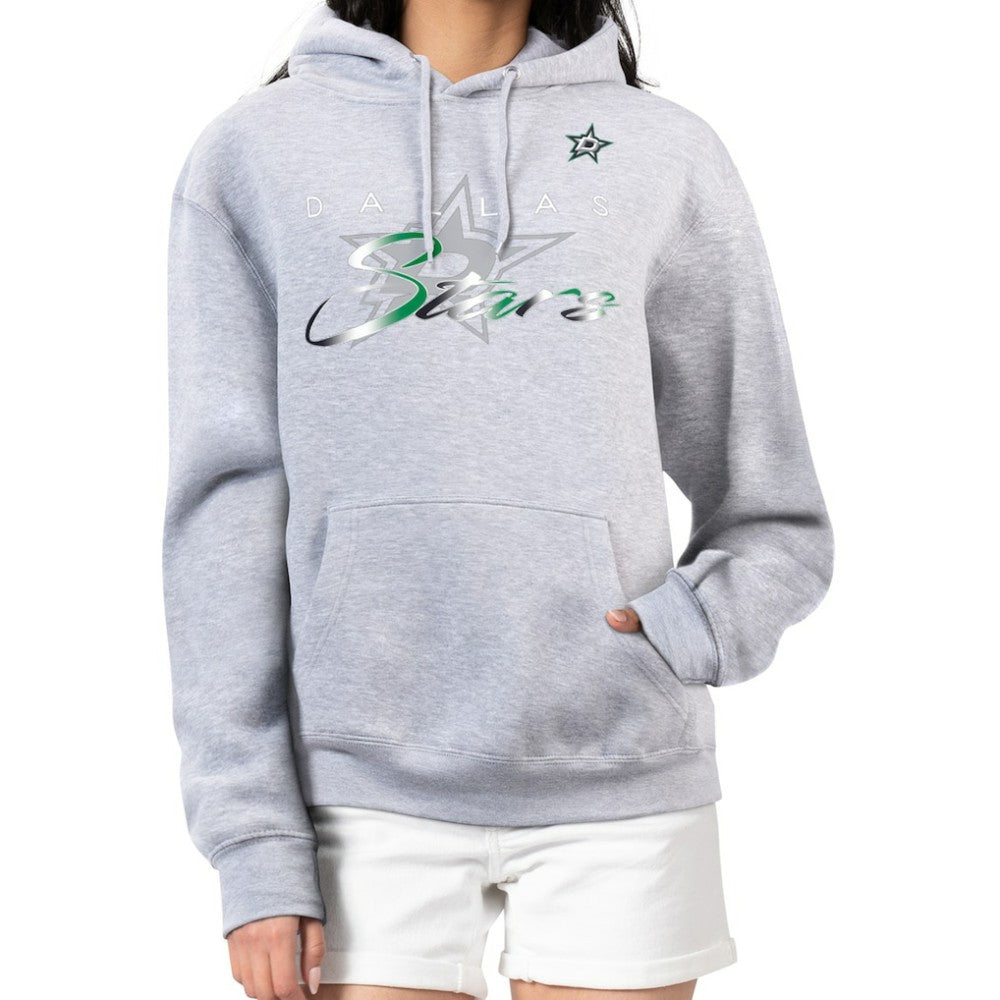 Dallas Stars G-III 4Her by Carl Banks Women's Shadow Logo Fleece Hoodie - Gray | US 203519929
