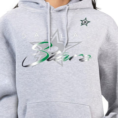 Dallas Stars G-III 4Her by Carl Banks Women's Shadow Logo Fleece Hoodie - Gray | US 203519929