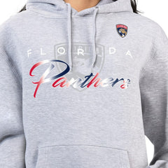 Florida Panthers G-III 4Her by Carl Banks Women's Shadow Logo Fleece Hoodie - Gray | US 203519931