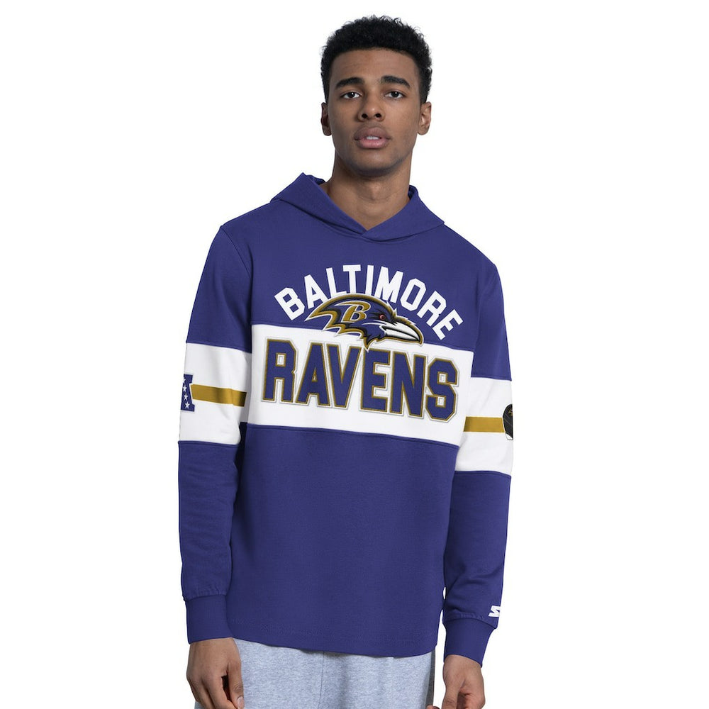 Baltimore Ravens Starter Fullback Jersey Hoodie - Purple Jerseys
