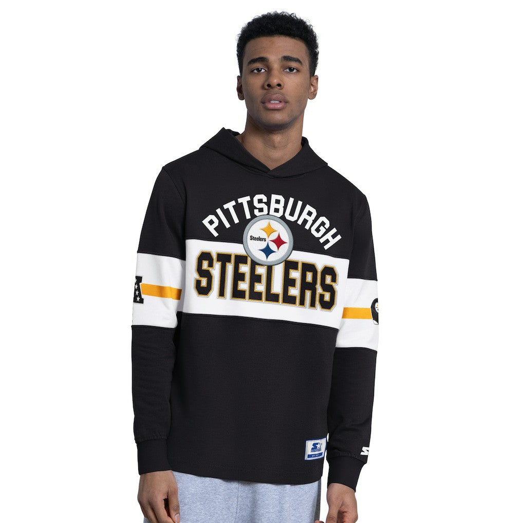 Pittsburgh Steelers Starter Fullback Jersey Hoodie - Black Jerseys