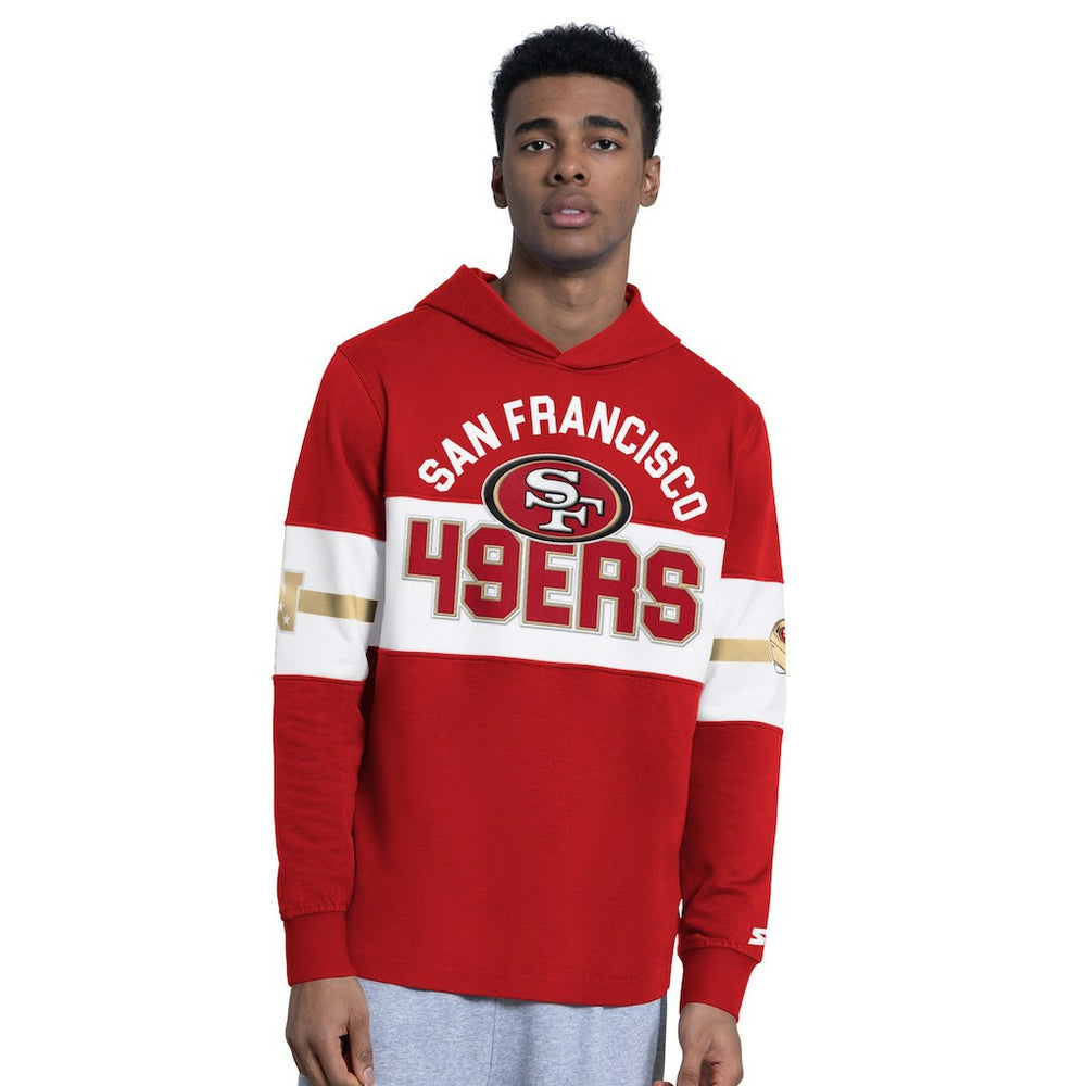 San Francisco 49ers Starter Fullback Jersey Hoodie - Scarlet Jerseys