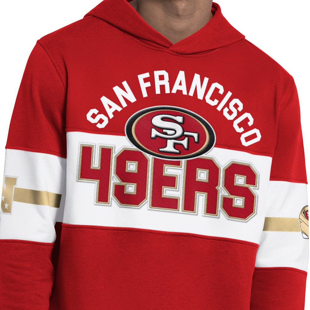 San Francisco 49ers Starter Fullback Jersey Hoodie - Scarlet Jerseys
