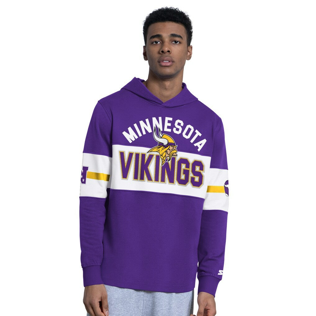 Minnesota Vikings Starter Fullback Jersey Hoodie - Purple Jerseys