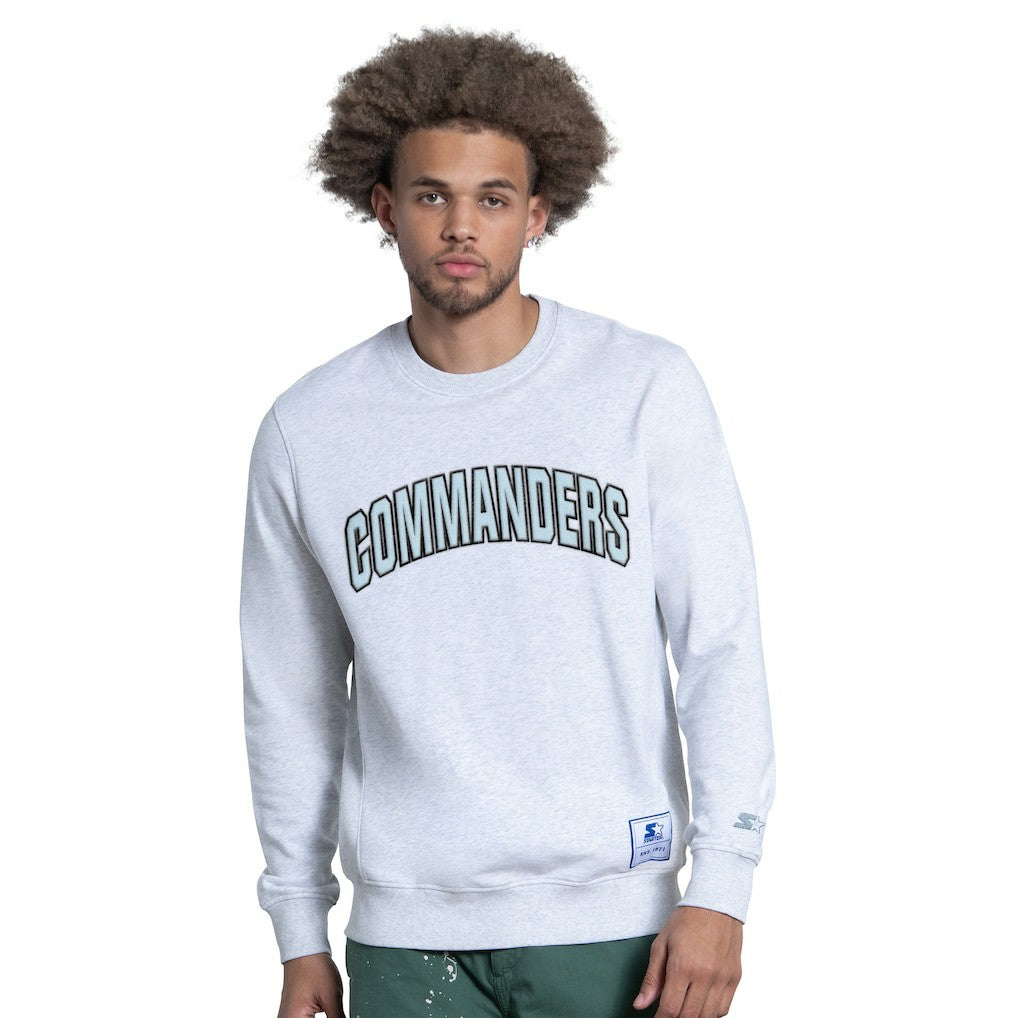 Washington Commanders Starter Faceoff Fleece Sweatshirt - Ash Sweatshirts