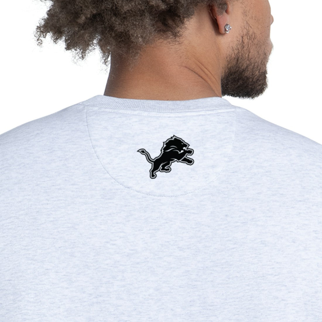 Detroit Lions Starter Faceoff Fleece Sweatshirt - Ash Sweatshirts